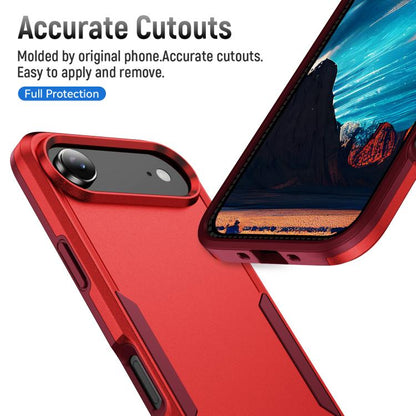 For iPhone Air Pioneer Armor Heavy Duty PC + TPU Phone Case(Red+Rose Red) - iPhone Air Cases by buy2fix | Online Shopping UK | buy2fix