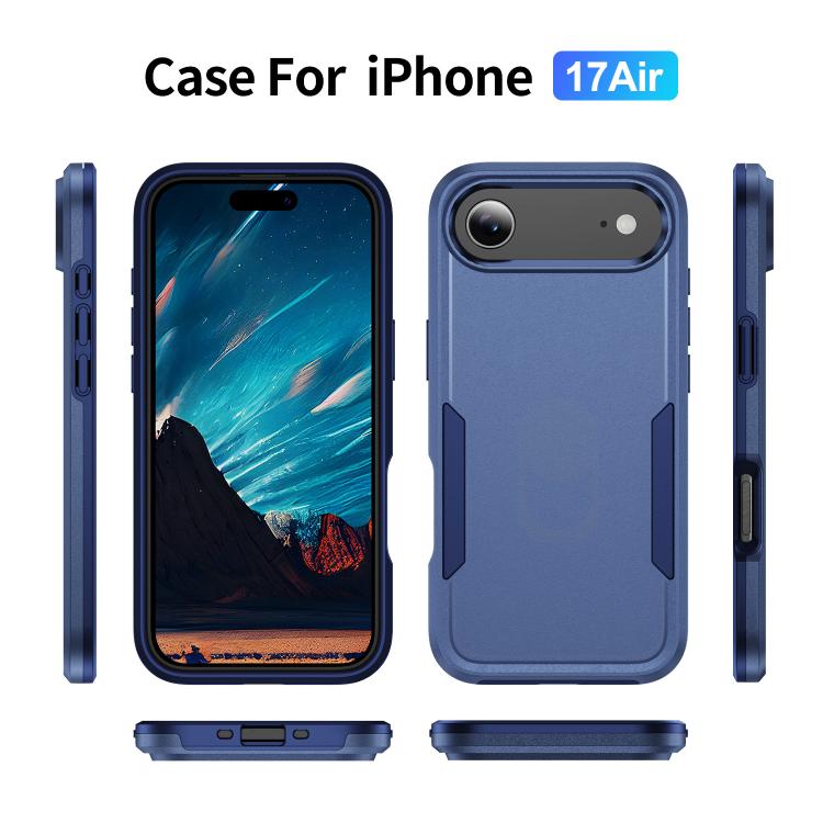 For iPhone Air Pioneer Armor Heavy Duty PC + TPU Phone Case(Blue) - iPhone Air Cases by buy2fix | Online Shopping UK | buy2fix