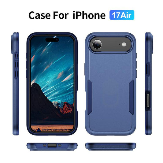 For iPhone Air Pioneer Armor Heavy Duty PC + TPU Phone Case(Blue) - iPhone Air Cases by buy2fix | Online Shopping UK | buy2fix