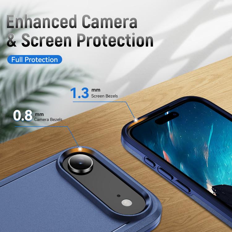 For iPhone Air Pioneer Armor Heavy Duty PC + TPU Phone Case(Blue) - iPhone Air Cases by buy2fix | Online Shopping UK | buy2fix