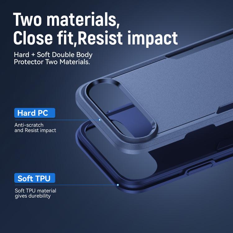 For iPhone Air Pioneer Armor Heavy Duty PC + TPU Phone Case(Blue) - iPhone Air Cases by buy2fix | Online Shopping UK | buy2fix