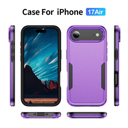 For iPhone Air Pioneer Armor Heavy Duty PC + TPU Phone Case(Purple+Black) - iPhone Air Cases by buy2fix | Online Shopping UK | buy2fix