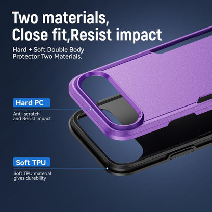 For iPhone Air Pioneer Armor Heavy Duty PC + TPU Phone Case(Purple+Black) - iPhone Air Cases by buy2fix | Online Shopping UK | buy2fix