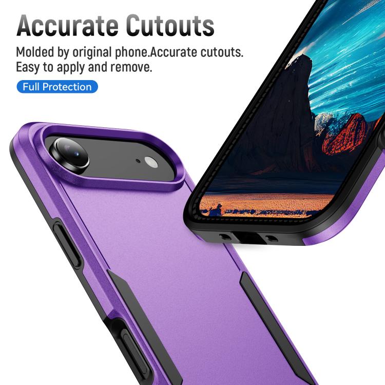 For iPhone Air Pioneer Armor Heavy Duty PC + TPU Phone Case(Purple+Black) - iPhone Air Cases by buy2fix | Online Shopping UK | buy2fix