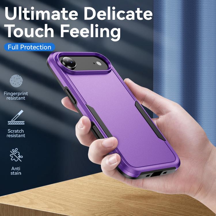 For iPhone Air Pioneer Armor Heavy Duty PC + TPU Phone Case(Purple+Black) - iPhone Air Cases by buy2fix | Online Shopping UK | buy2fix