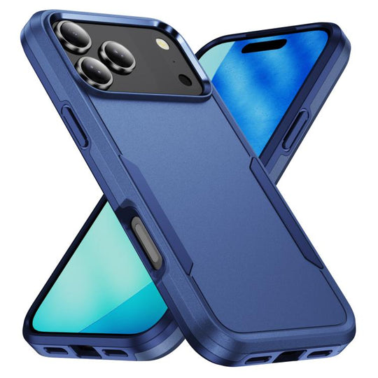 For iPhone 18 Pro Pioneer Armor Heavy Duty PC + TPU Phone Case(Blue)