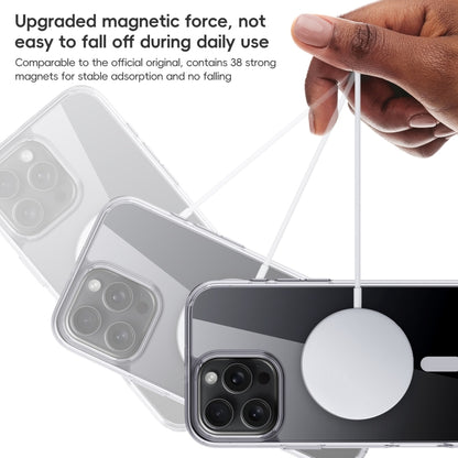 For iPhone 16 Pro Max Crystal Clear MagSafe Magnetic Phone Case(Transparent) by buy2fix