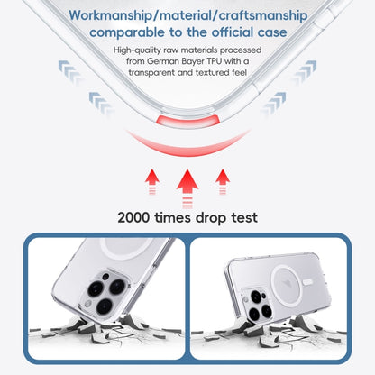 For iPhone 16 Pro Max Crystal Clear Frosted MagSafe Magnetic Phone Case(Transparent) - iPhone 16 Pro Max Cases by buy2fix | Online Shopping UK | buy2fix