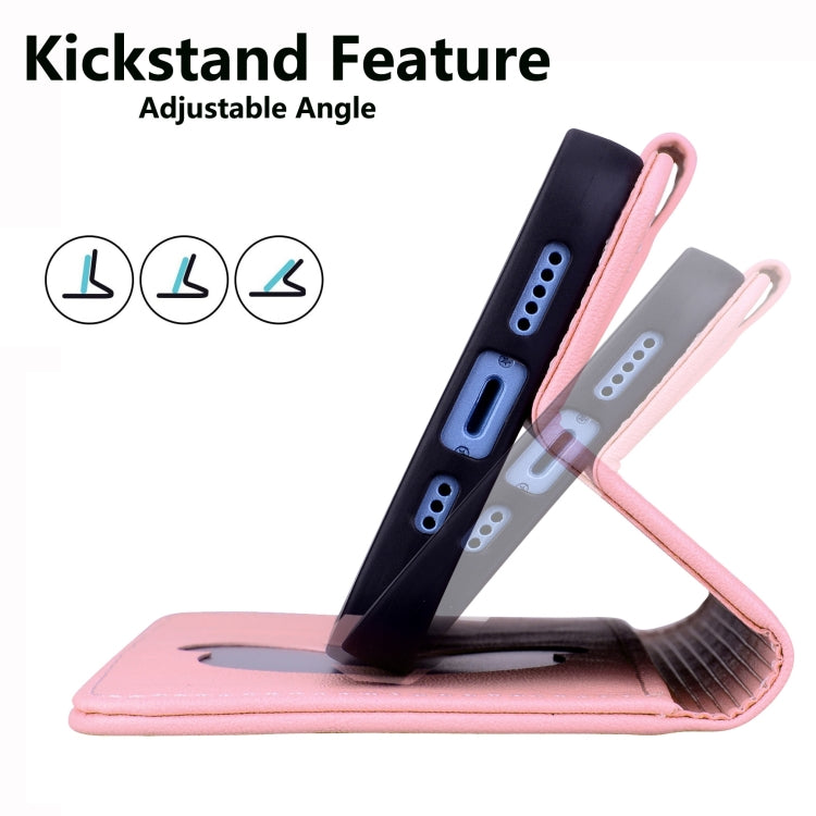 For Google Pixel 9 / 9 Pro Cute Cat Embossed Leather Phone Case(Pink) by buy2fix