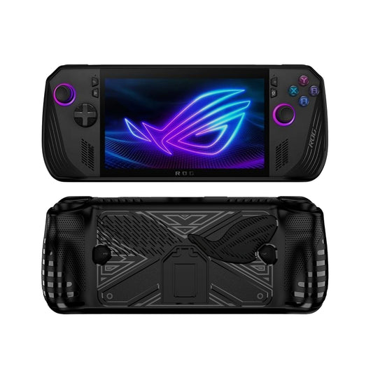 For ASUS ROG Ally X Game Console TPU Protective Case with Stand(Black) - Cases by buy2fix | Online Shopping UK | buy2fix