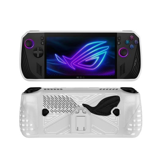 For ASUS ROG Ally X Game Console TPU Protective Case with Stand(White) - Cases by buy2fix | Online Shopping UK | buy2fix