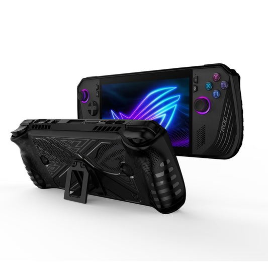 For ASUS ROG Ally X Game Console TPU Protective Case with Stand(White) - Cases by buy2fix | Online Shopping UK | buy2fix