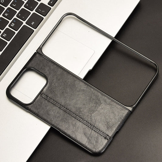 For Google Pixel 9 Pro Fold Cow Pattern Sewing Back Cover Phone Case(Black) by buy2fix