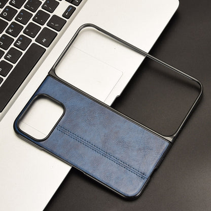 For Google Pixel 9 Pro Fold Cow Pattern Sewing Back Cover Phone Case(Blue) by buy2fix