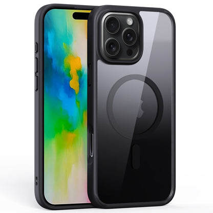 For iPhone 16 Pro Max Ming Shield Series MagSafe Magnetic Phone Case(Black) by buy2fix