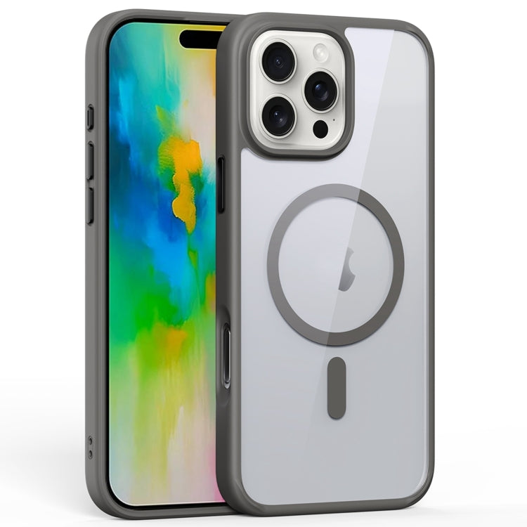 For iPhone 16 Pro Max Ming Shield Series MagSafe Magnetic Phone Case(Grey) - iPhone 16 Pro Max Cases by buy2fix | Online Shopping UK | buy2fix