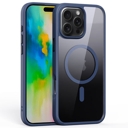 For iPhone 16 Pro Ming Shield Series MagSafe Magnetic Phone Case(Titanium Blue) - iPhone 16 Pro Cases by buy2fix | Online Shopping UK | buy2fix