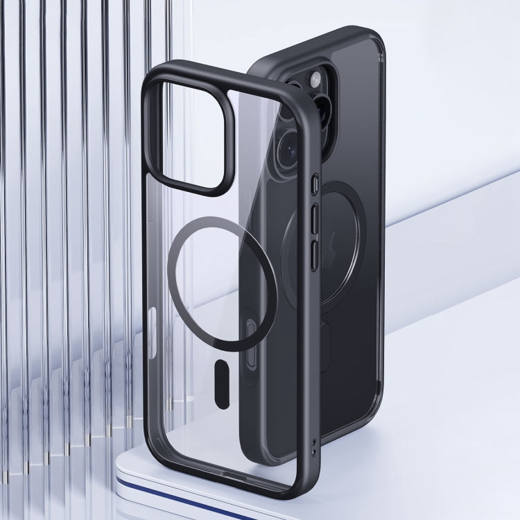 For iPhone 16 Pro Max Ming Shield Series MagSafe Magnetic Phone Case(Titanium Rose Gold) - iPhone 16 Pro Max Cases by buy2fix | Online Shopping UK | buy2fix