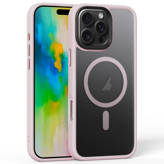 For iPhone 16 Pro Frosted MagSafe Magnetic Phone Case(Pink) by buy2fix