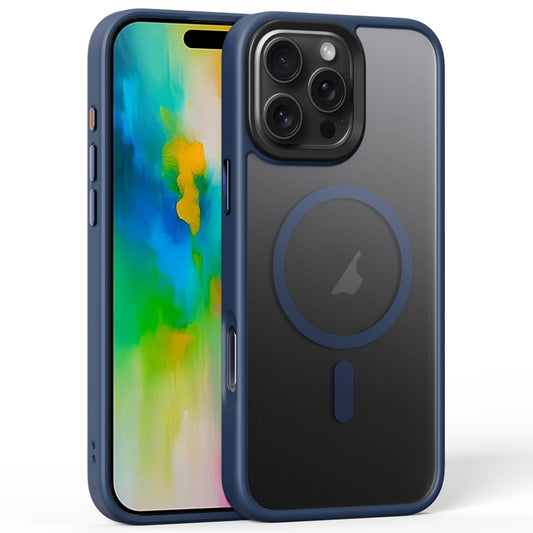 For iPhone 16 Pro Frosted MagSafe Magnetic Phone Case(Titanium Blue) by buy2fix