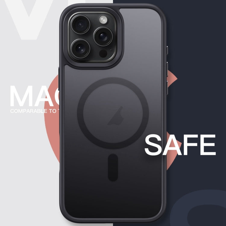 For iPhone 16 Pro Max Frosted MagSafe Magnetic Phone Case(Grey) by buy2fix