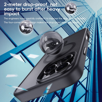 For iPhone 16e Frosted MagSafe Magnetic Phone Case(Black) - iPhone 16e Cases by buy2fix | Online Shopping UK | buy2fix