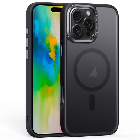 For iPhone 16 Pro Frosted MagSafe Magnetic Phone Case(Black) by buy2fix