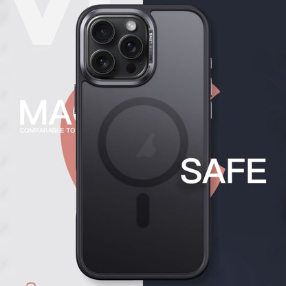 For iPhone 16 Pro Frosted MagSafe Magnetic Phone Case(Grey) by buy2fix