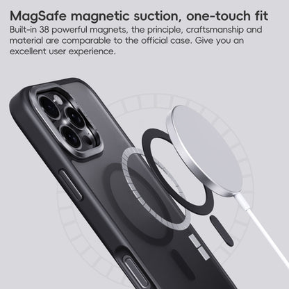 For iPhone 16 Pro Frosted MagSafe Magnetic Phone Case(Titanium Blue) by buy2fix