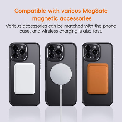 For iPhone 16 Plus Fine Hole Frosted MagSafe Magnetic Phone Case(Titanium Blue) - iPhone 16 Plus Cases by buy2fix | Online Shopping UK | buy2fix