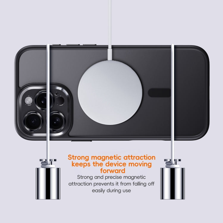 For iPhone 16 Pro Fine Hole Frosted MagSafe Magnetic Phone Case(White) - iPhone 16 Pro Cases by buy2fix | Online Shopping UK | buy2fix