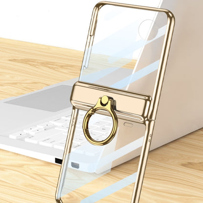 For Honor Magic V Flip GKK Integrated  Magnetic Folding Phantom Rotary Phone Case with Ring Holder(Champagne Gold) - Honor Cases by GKK | Online Shopping UK | buy2fix