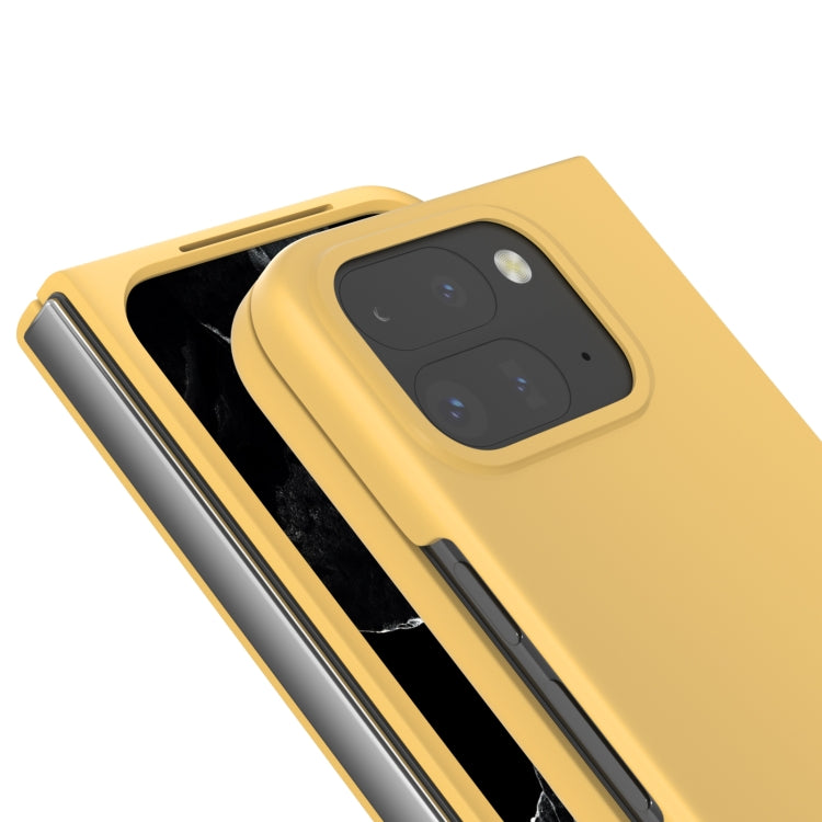 For Google Pixel 9 Pro Fold Skin Feel PC Phone Case(Yellow) by buy2fix