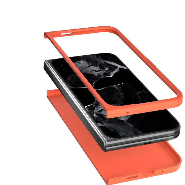 For Google Pixel 9 Pro Fold Skin Feel PC Phone Case(Orange) by buy2fix