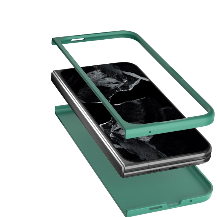 For Google Pixel 9 Pro Fold Skin Feel PC Phone Case(Deep Green) by buy2fix