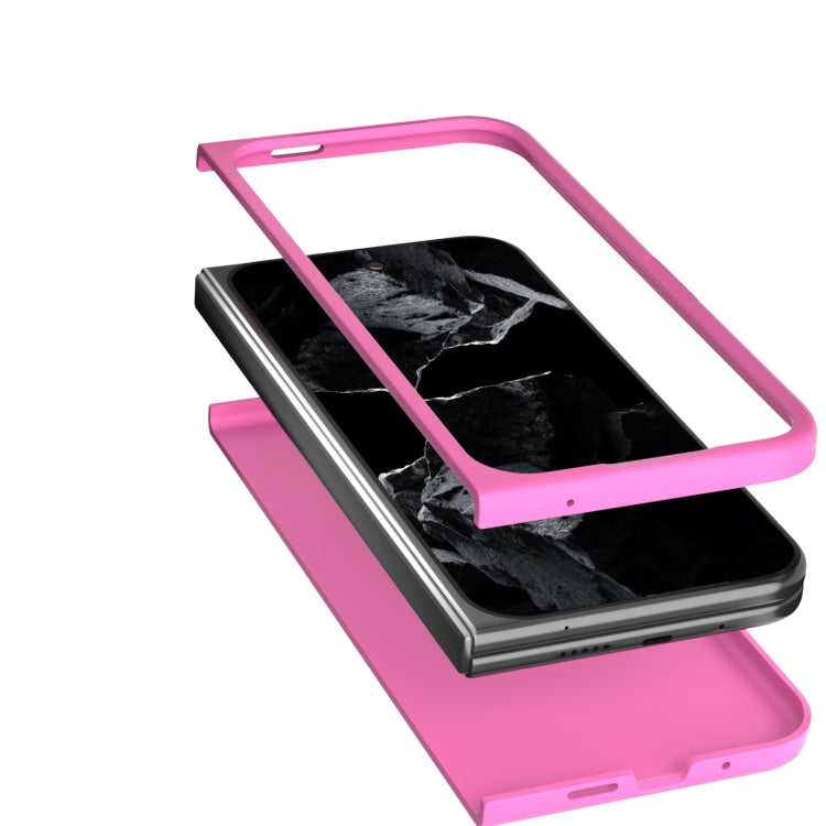 For Google Pixel 9 Pro Fold Skin Feel PC Phone Case(Rose Red) by buy2fix