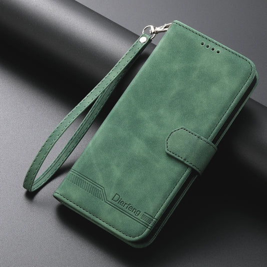 For Redmi K70 Ultra Dierfeng Dream Line TPU Hybrid PU Leather Phone Case(Green) - Xiaomi Cases by buy2fix | Online Shopping UK | buy2fix
