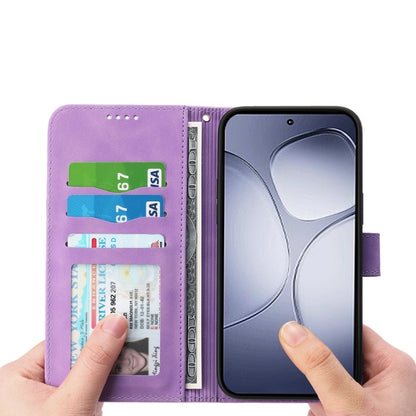 For Redmi K70 Ultra Dierfeng Dream Line TPU Hybrid PU Leather Phone Case(Purple) - Xiaomi Cases by buy2fix | Online Shopping UK | buy2fix