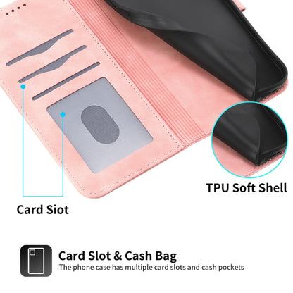 For Redmi K70 Ultra Dierfeng Dream Line TPU Hybrid PU Leather Phone Case(Pink) - Xiaomi Cases by buy2fix | Online Shopping UK | buy2fix