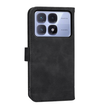 For Redmi K70 Ultra Dierfeng Dream Line TPU Hybrid PU Leather Phone Case(Black) - Xiaomi Cases by buy2fix | Online Shopping UK | buy2fix