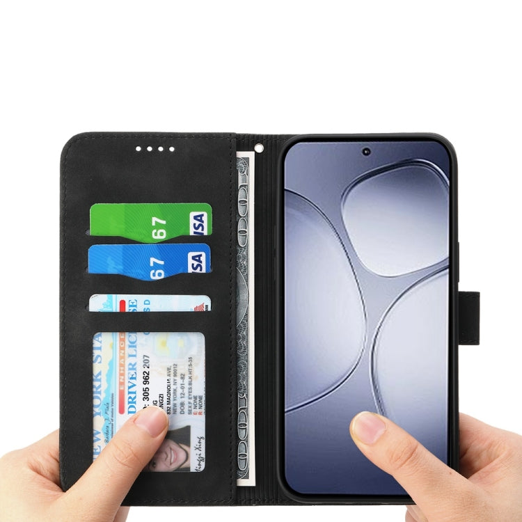 For Redmi K70 Ultra Dierfeng Dream Line TPU Hybrid PU Leather Phone Case(Black) - Xiaomi Cases by buy2fix | Online Shopping UK | buy2fix