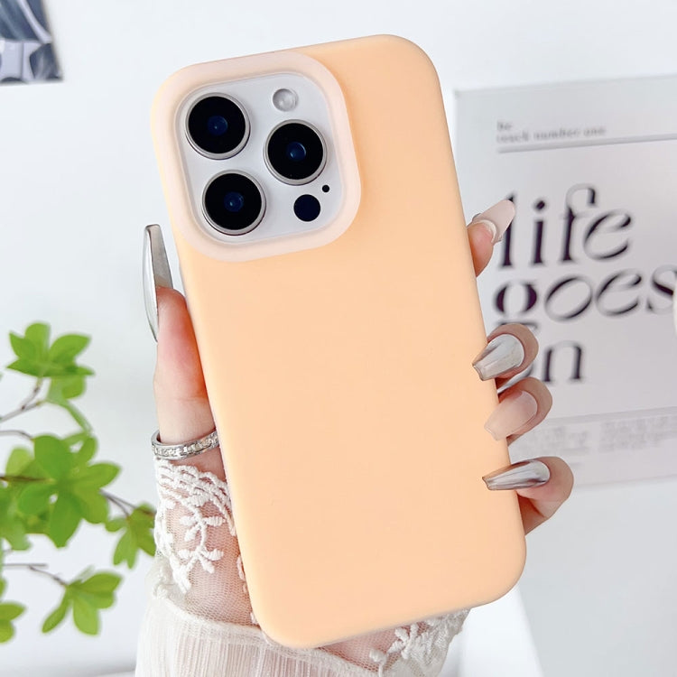 For iPhone 16 Pro PC Hybrid Liquid Silicone Jelly Phone Case(Orange) by buy2fix