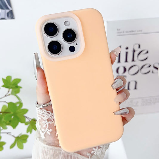 For iPhone 16 Pro PC Hybrid Liquid Silicone Jelly Phone Case(Orange) by buy2fix