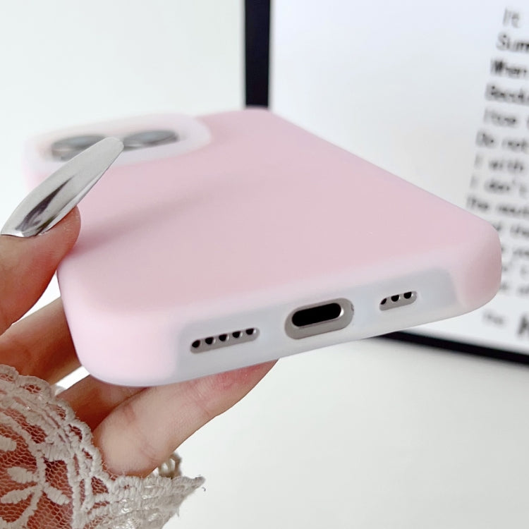For iPhone 16 Plus PC Hybrid Liquid Silicone Jelly Phone Case(Light Purple) - iPhone 16 Plus Cases by buy2fix | Online Shopping UK | buy2fix