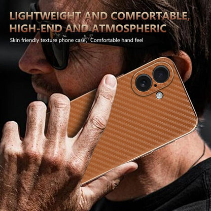 For iPhone 17 AZNS Electroplated Edge Carbon Fiber Texture Phone Case(Green) - iPhone 17 Cases by AZNS | Online Shopping UK | buy2fix