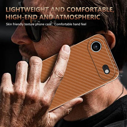 For iPhone 17 Air AZNS Electroplated Edge Carbon Fiber Texture Phone Case(Blue) - iPhone 17 Air Cases by AZNS | Online Shopping UK | buy2fix