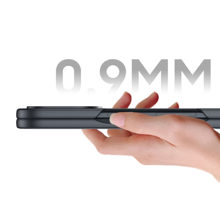 For Google Pixel 9 Pro Fold Ultra-thin Plain Skin Leather Phone Case(Orange) by buy2fix