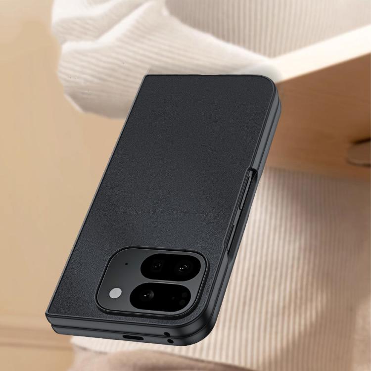 For Google Pixel 10 Pro Fold Ultra-thin Plain Skin Leather Phone Case(Orange) - Google Cases by buy2fix | Online Shopping UK | buy2fix