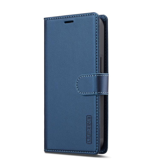 For iPhone 16e LC.IMEEKE L2 Series Detachable Magsafe PU Phone Case with Lanyard(Blue) - iPhone 16e Cases by LC.IMEEKE | Online Shopping UK | buy2fix