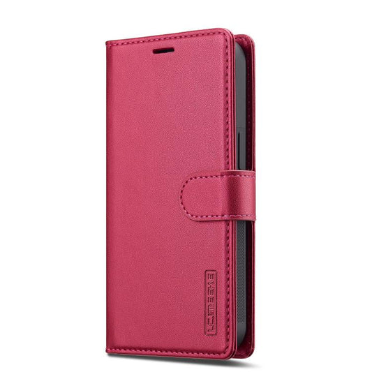 For iPhone 16e LC.IMEEKE L2 Series Detachable Magsafe PU Phone Case with Lanyard(Red) - iPhone 16e Cases by LC.IMEEKE | Online Shopping UK | buy2fix